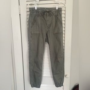 Green Stretchy Cargo Pants